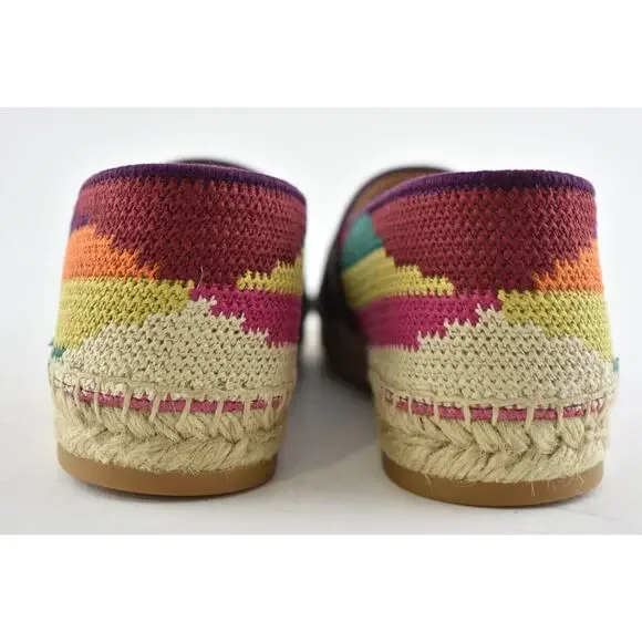 Dior Granville Patchwork Cotton Logo Embroidered Multicolor Espadrille Flat 42 - Picture 11 of 12